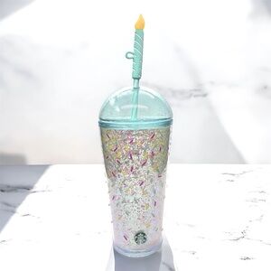 Starbucks Confetti Party Tumbler with Straw - Blue